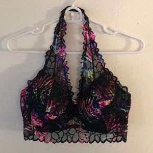 NWOT Victoria’s Secret Floral Halter Bralette
